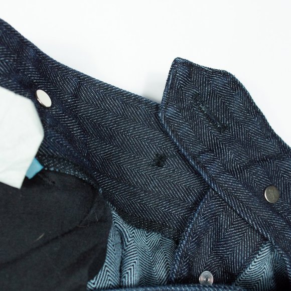 Wah Maker USA Back Cinch Dark Striped Jeans - Picture 6 of 6